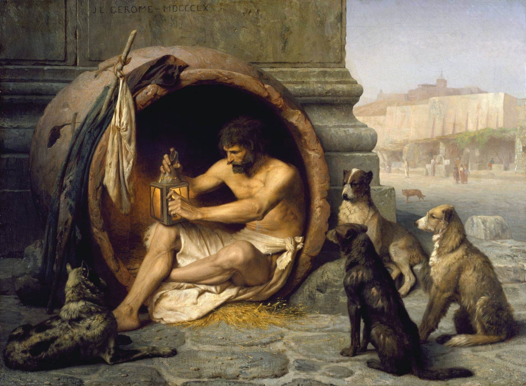 Jean-Léon Gérôme (French, 1824-1904). 'Diogenes,'