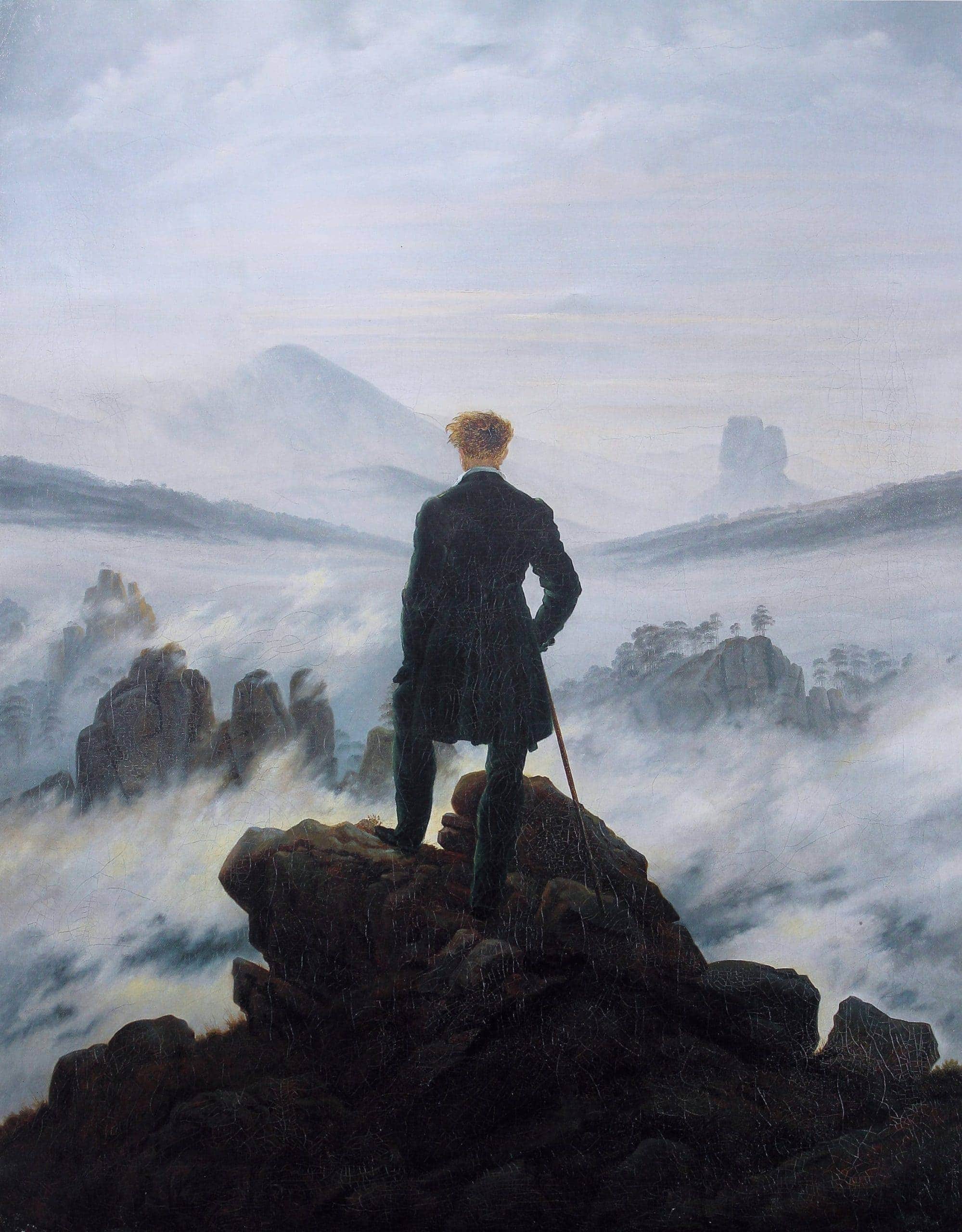 Caspar David Friedrich: Wanderer above the sea of fog (1818)