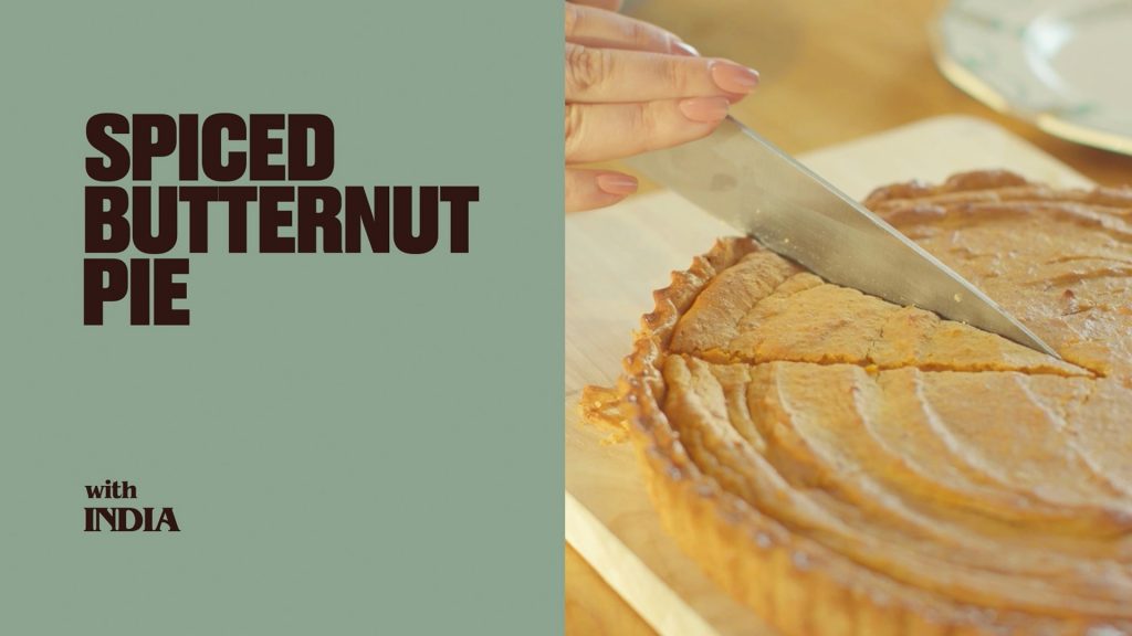 spiced butternut pie