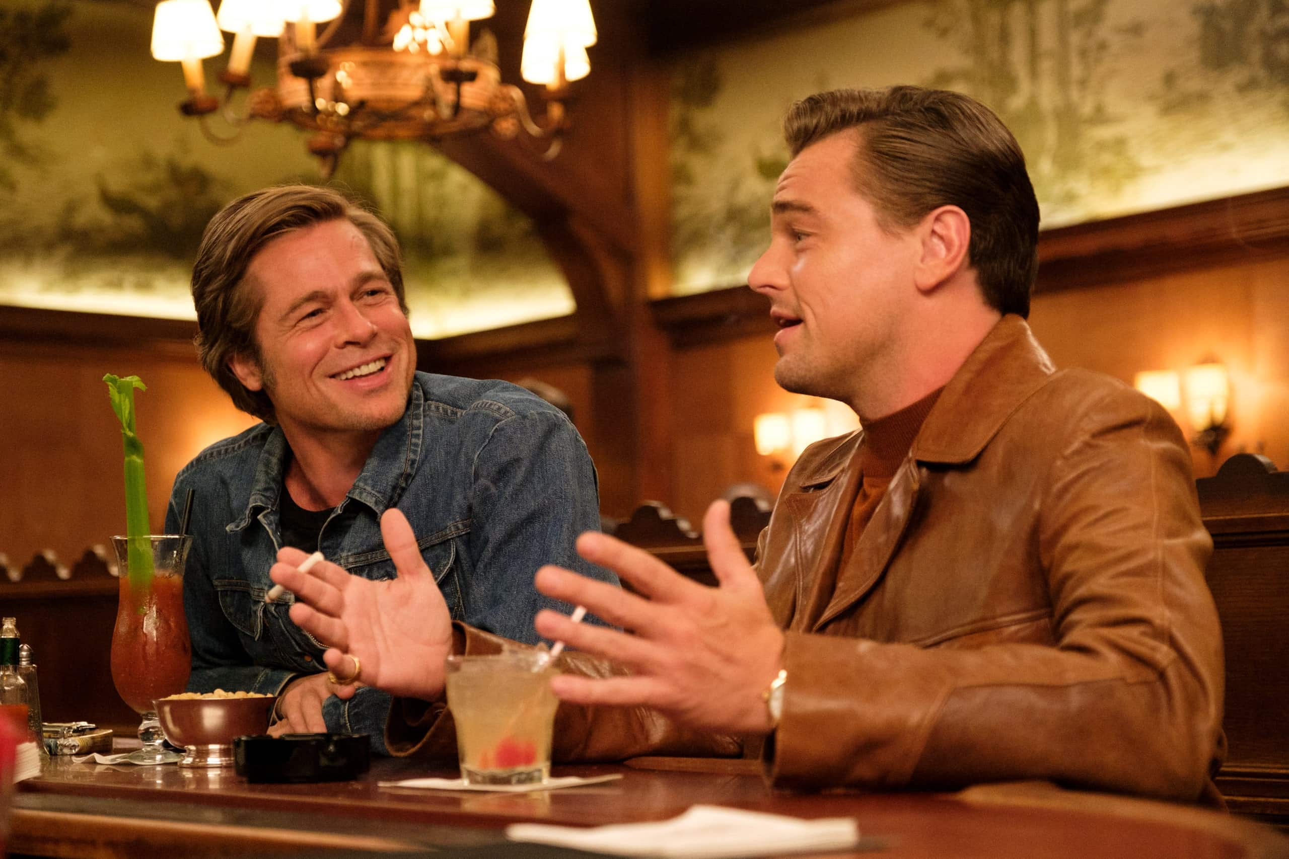 Pitt and DiCaprio in Once Upon A Time In Hollywood