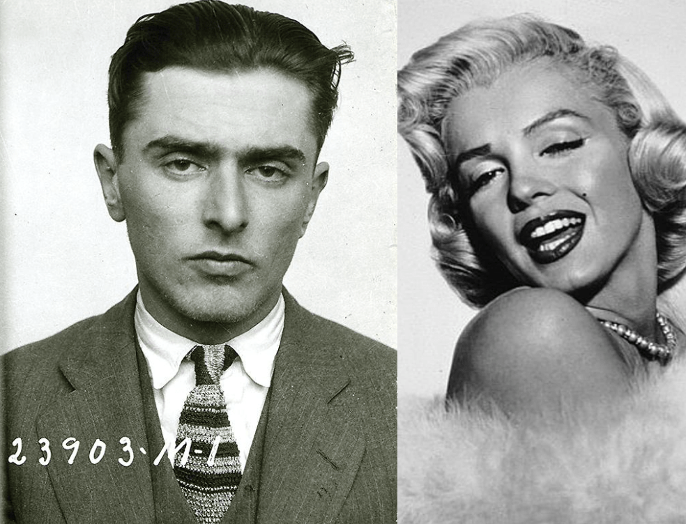 John Roselli and Marilyn Monroe