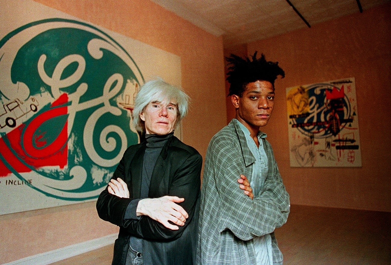 Andy Warhol and Basquiat. Warhol