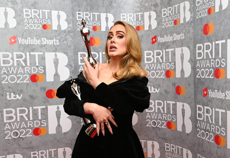 Adele at the BRITs