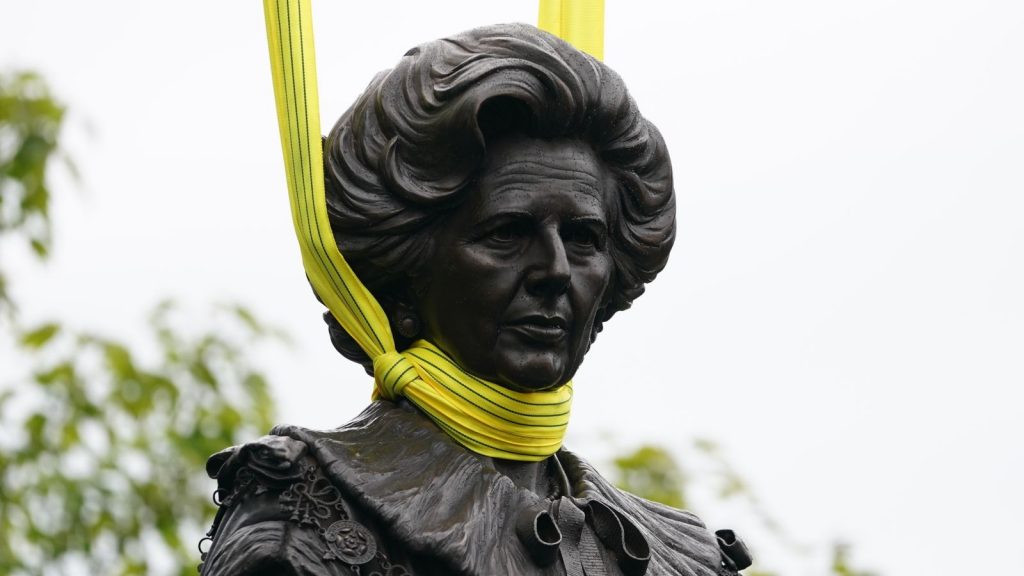 Bronze statue of Margaret Thatcher