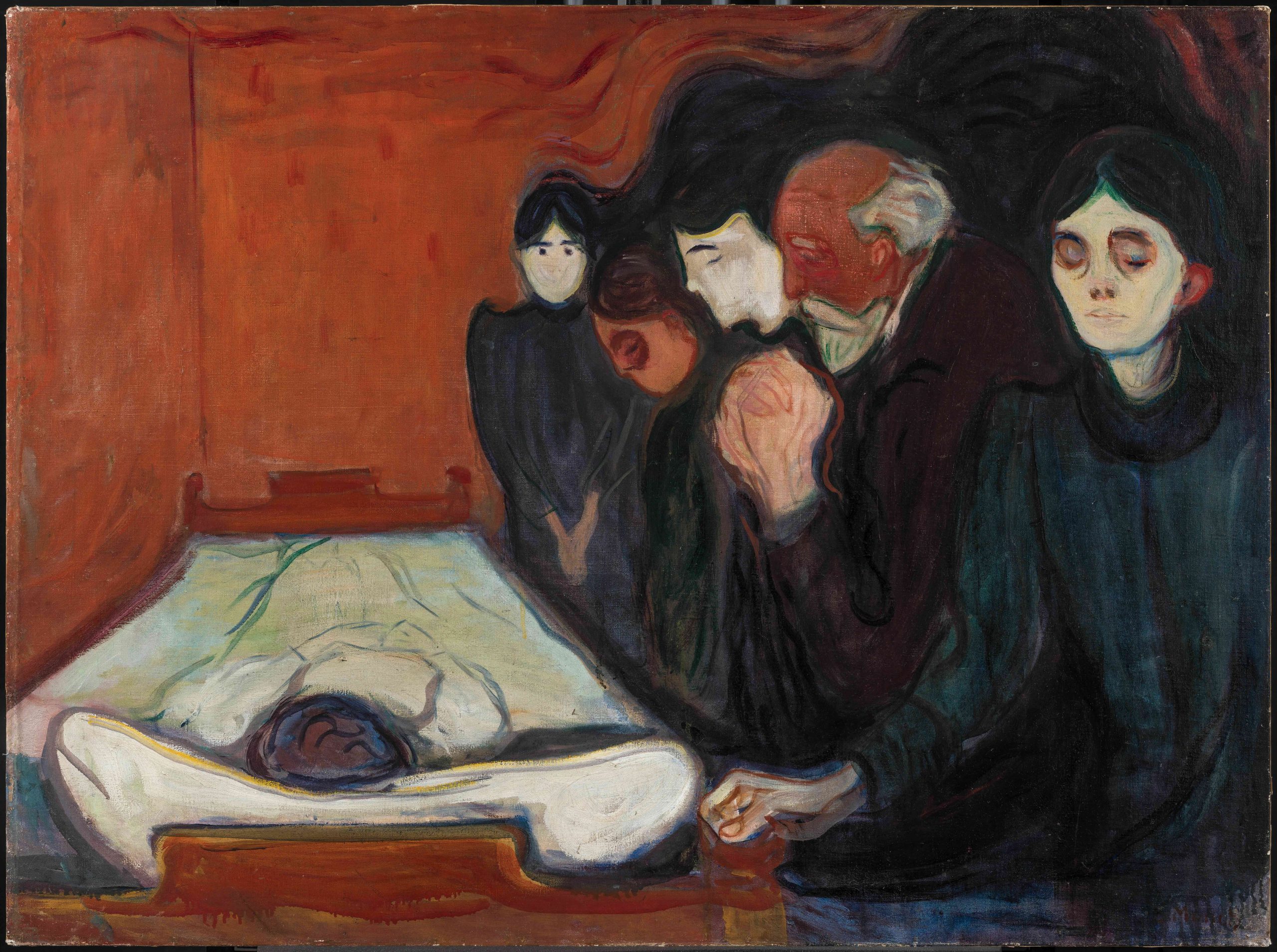 Edvard Munch, (1863-1944), At the Deathbed, 1895, KODE Art Museums, Bergen, Norway.