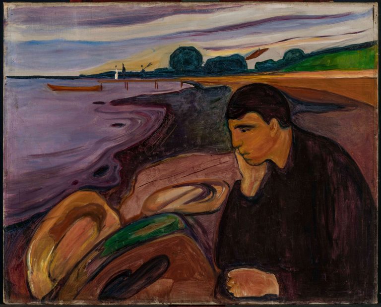 Edvard Munch, (1863-1944), Melancholy, 1894-1896, KODE Art Museums, Bergen, Norway