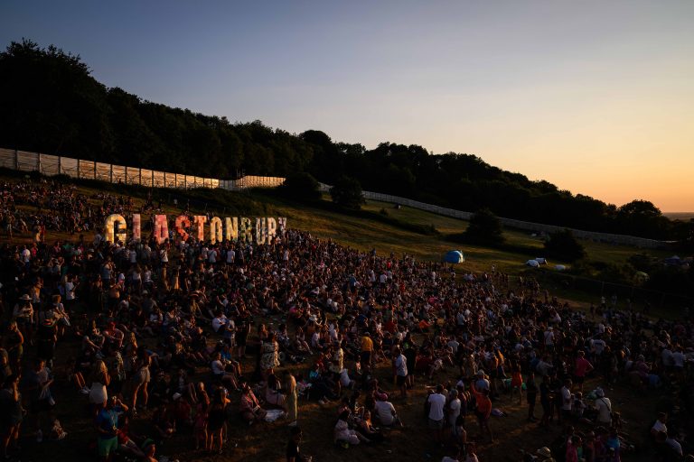 Glastonbury sunset