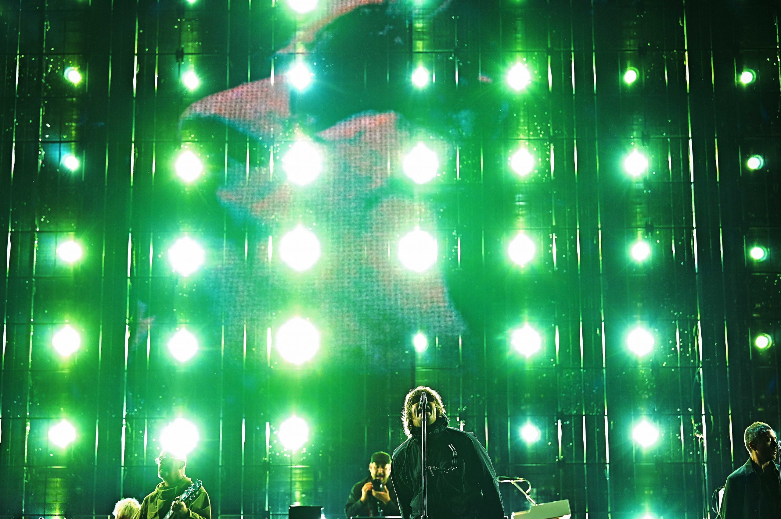 Liam Gallagher performing