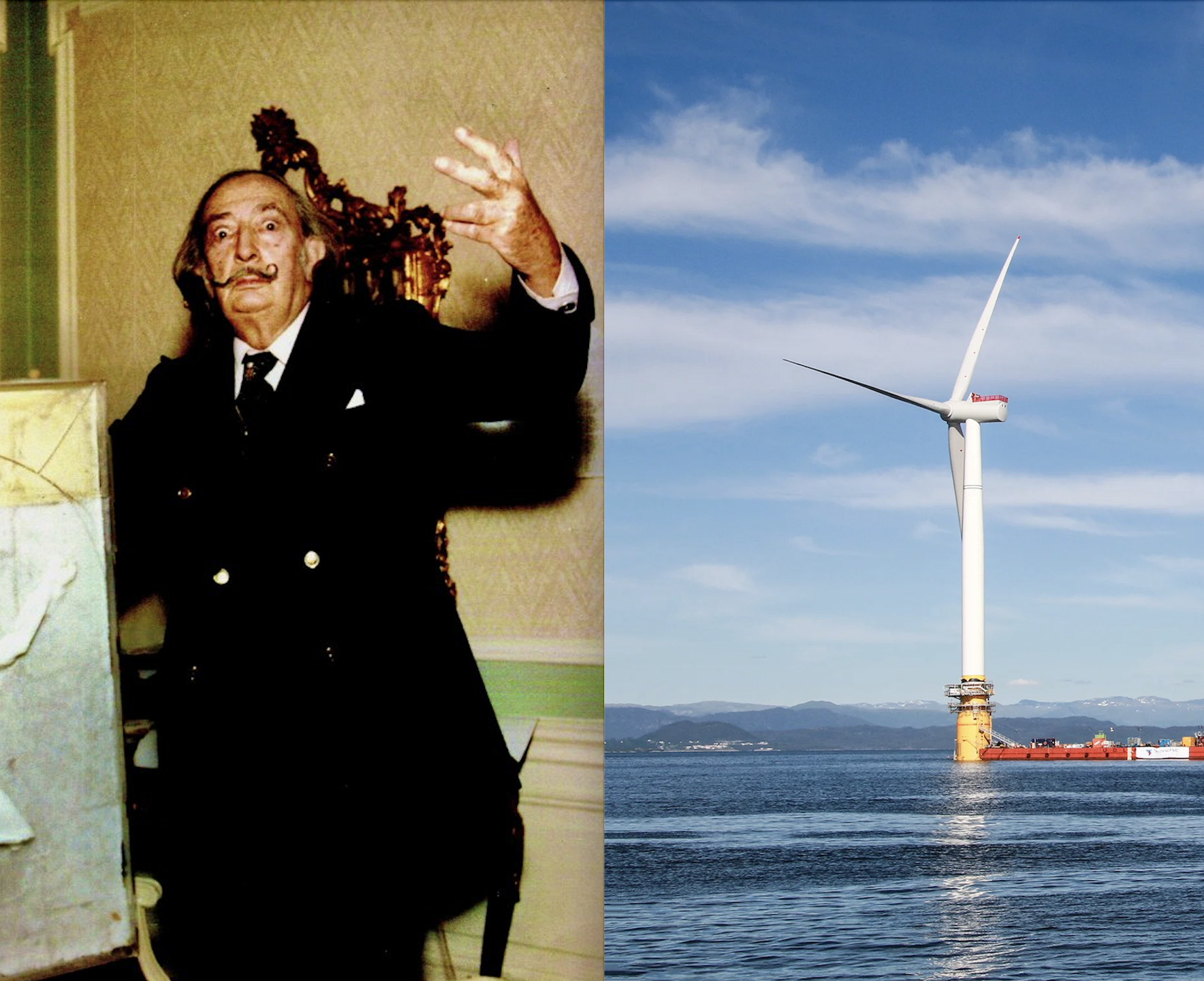 Salvador Dali wind turbines