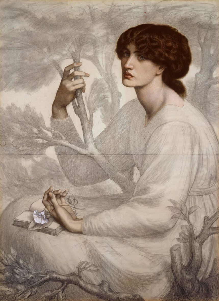 Dante Gabriel Rossetti (1828–82) The Day Dream, 1872–8 Pastel and black chalk on tinted paper, 104.8 × 76.8 cm