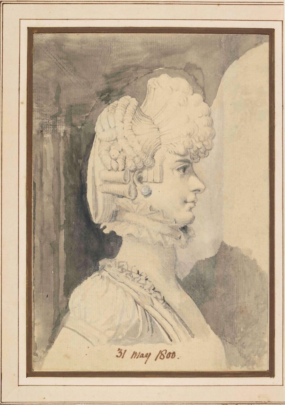 Henry Fuseli, Sophia Fuseli in Profile, facing right, 1800
