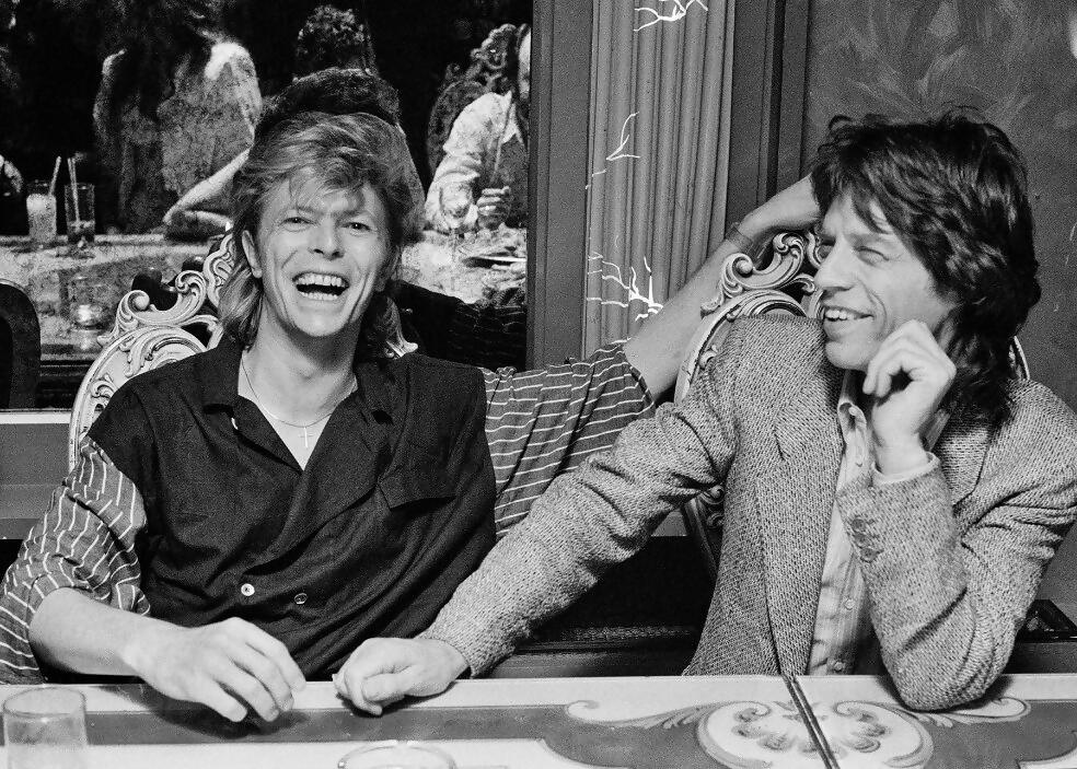 David Bowie Mick Jagger London Denis O'Regan