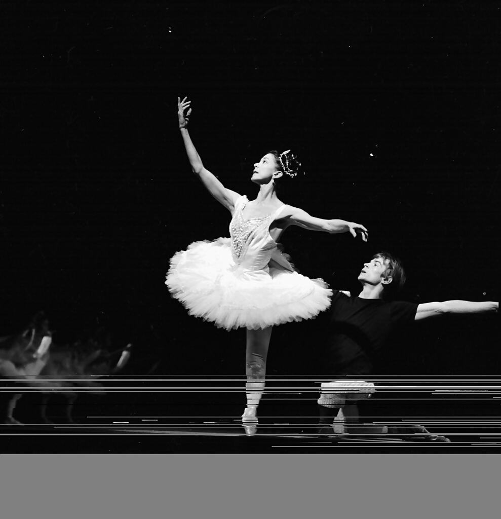 desert island discs Ballet dancers Margot Fonteyn and Rudolf Nureyev rehearsing 'La Bayadere' on stage, November 24th 1963