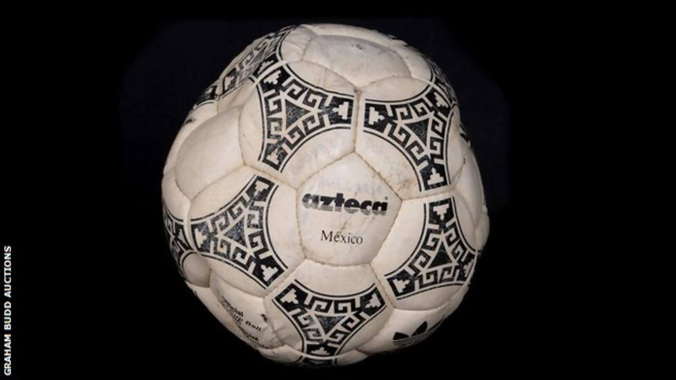 maradona ball hand of god ball auction Credit: Graham Budd Auctions