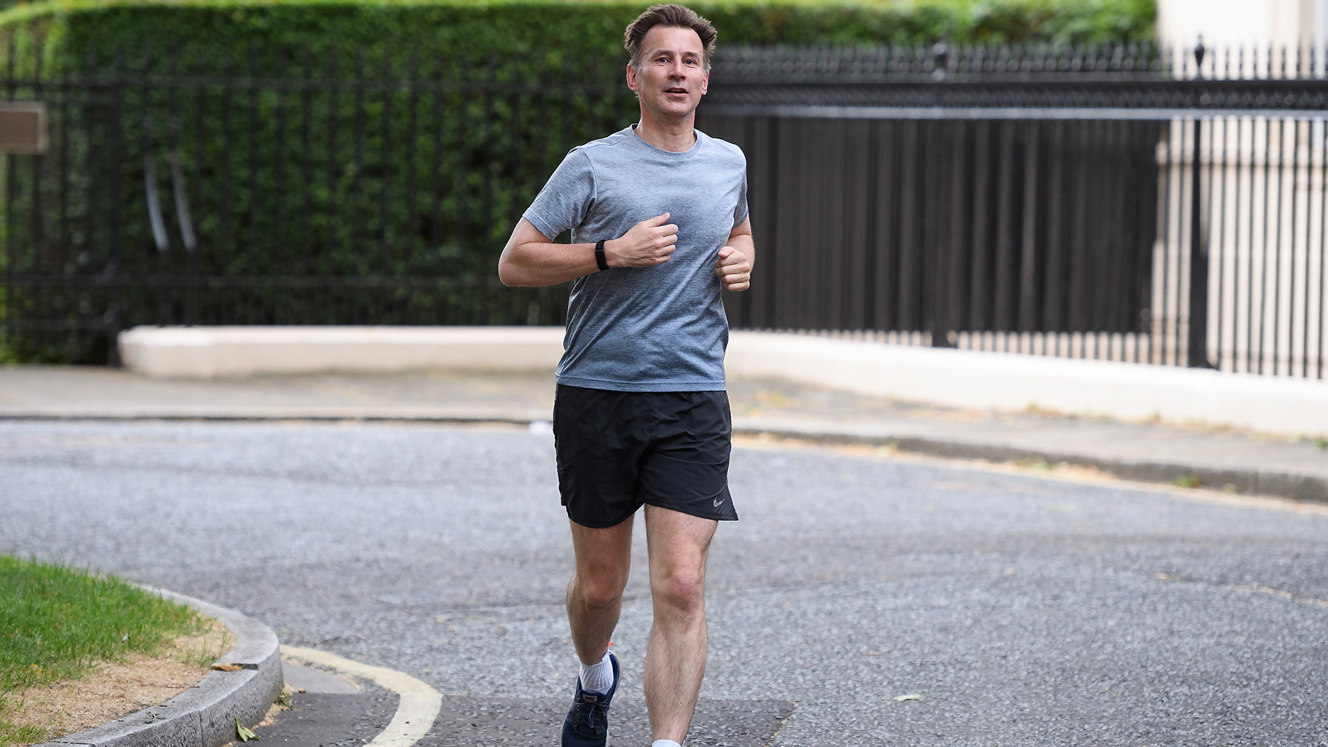 Jeremy Hunt jogging
