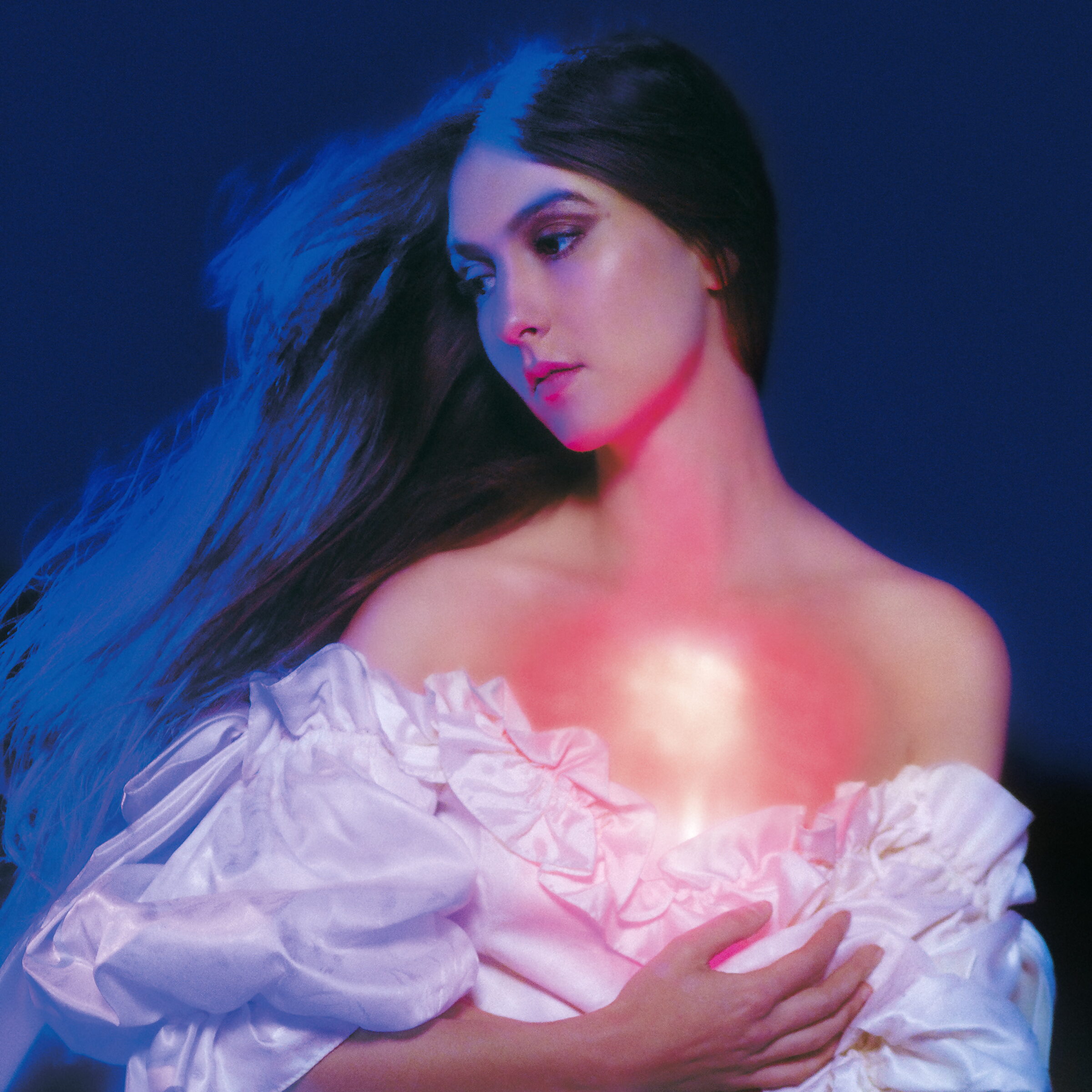 Weyes Blood album cover and in the darkness