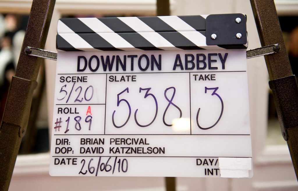 Downton Abbey clapperboard
