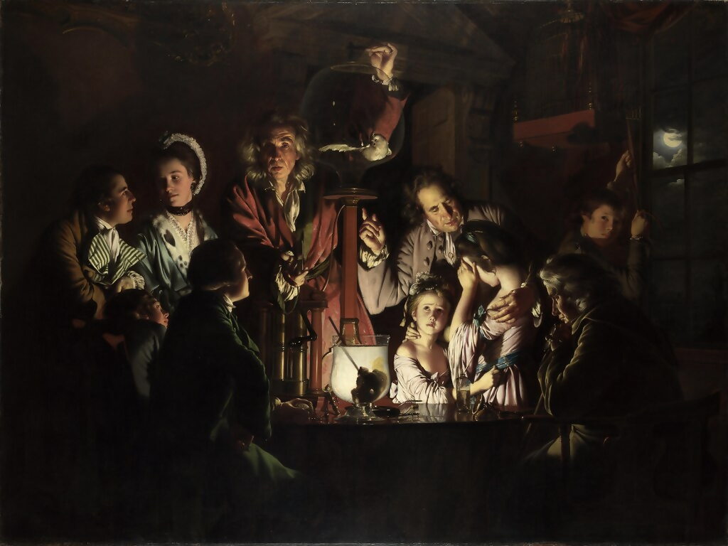 joseph wright of derby An Experiment on a Bird in the Air Pump