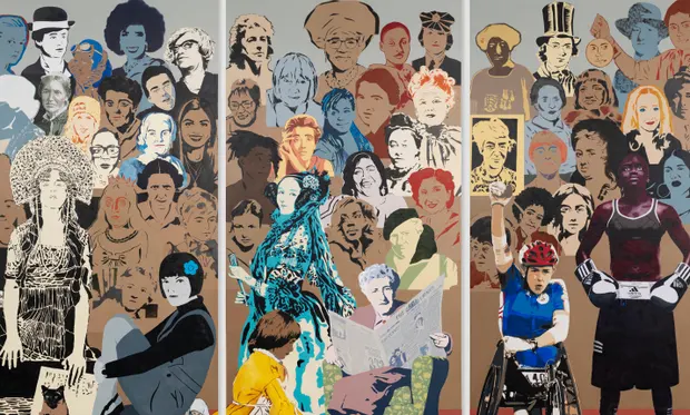 national portrait gallery mural women
