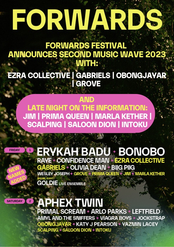 Forwards Festival Lineup 2023