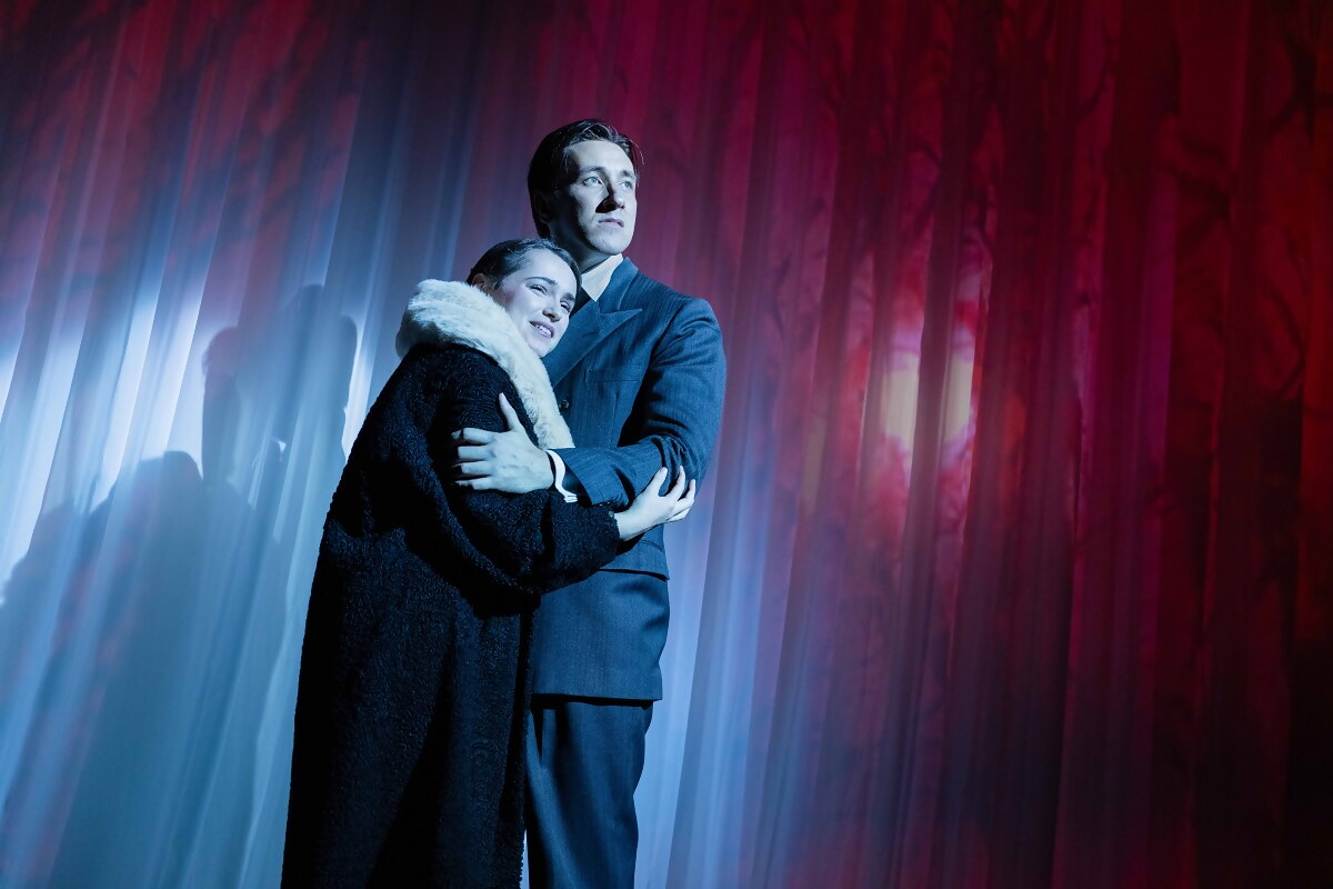 Lauren Jones and Richard Carson in Rebecca the musical