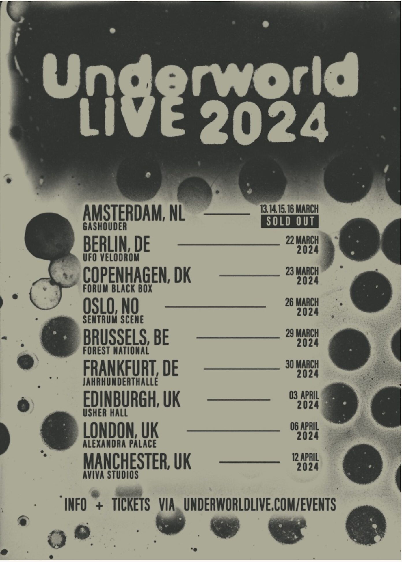 Underworld announce 2024 European tour