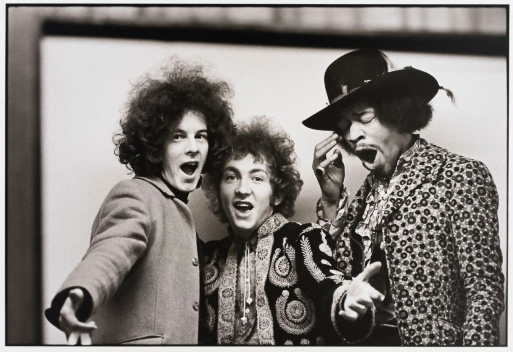 Linda McCartney, 'Jimi Hendrix Experience. London', 1967 © Linda McCartney, Courtesy of Victoria and Albert Museum, London