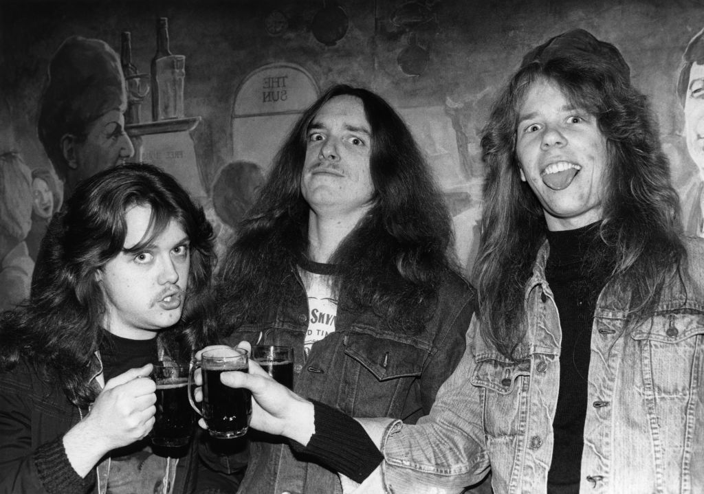 Photo of James HETFIELD and METALLICA and Lars ULRICH and Cliff BURTON