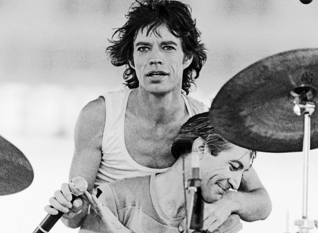Charlie Watts Mick Jagger 1981