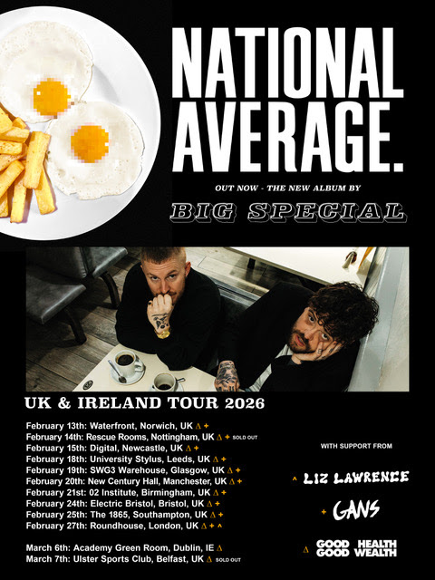 Big Special National Average tour poster