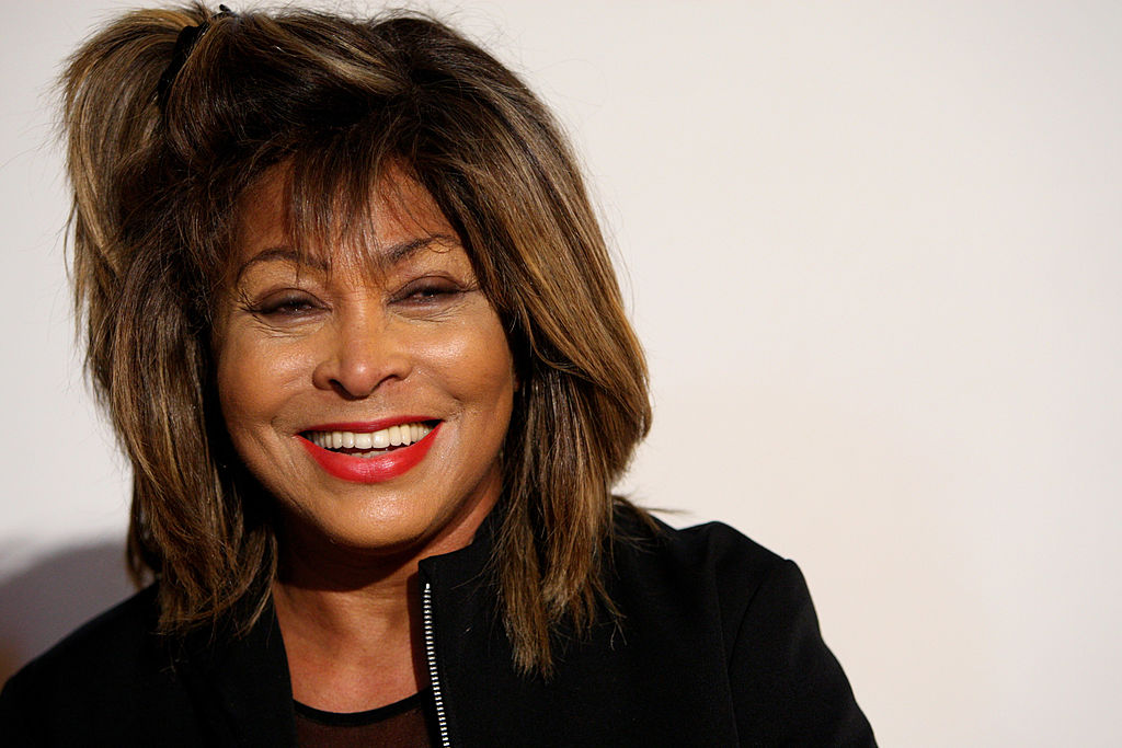 Tina Turner performing live on stage in the 1980s