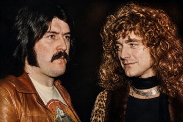 Robert Plant and John Bonham performing live with Led Zeppelin in the early 1970s