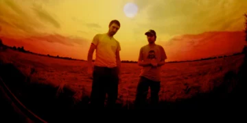 Boards of Canada press photo 2026, featuring Mike Sandison and Marcus Eoin