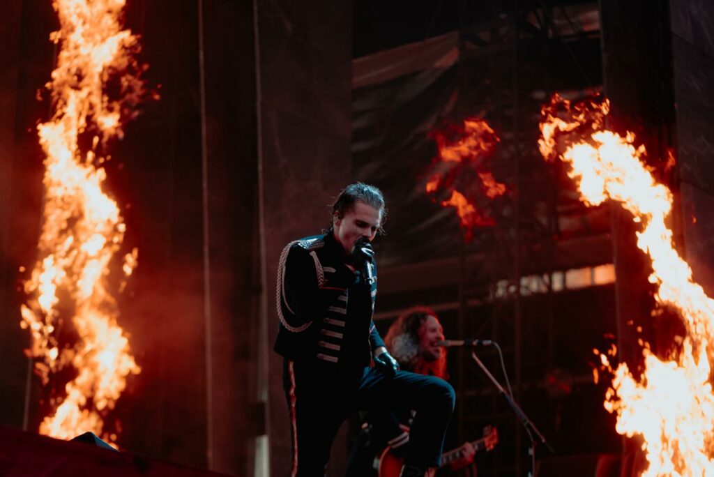 Gerard Way performing with My Chemical Romance on The Black Parade tour in Liverpool 2025