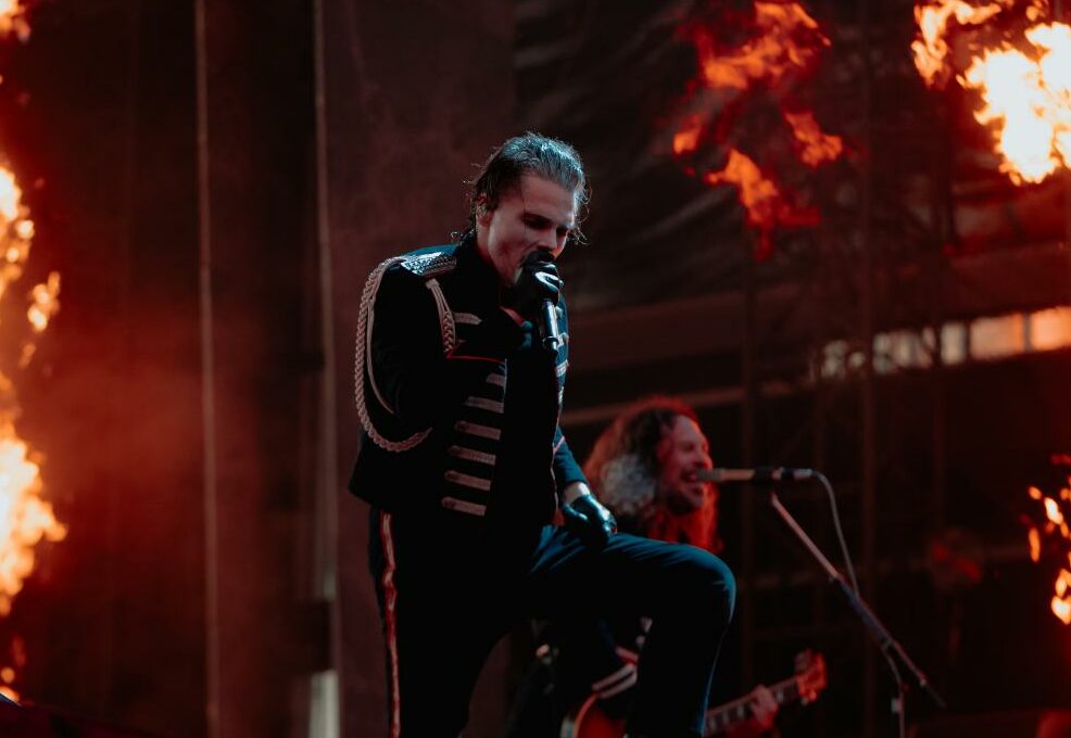 Gerard Way performing with My Chemical Romance on The Black Parade tour in Liverpool 2025