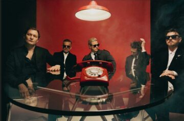 Interpol, the New York band led by Paul Banks and Daniel Kessler, pictured in 2026 ahead of the release of their eighth album, This Mirror Weighs a Ton
